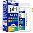 pH Test Strips for Urine & Saliva: 200 Strips pH Paper for Body pH Testing 4.5 to 9.0 - Acid Alkaline Litmus Paper pH Test Strip for Humans(pH 4.5-9 for Urine & Saliva)