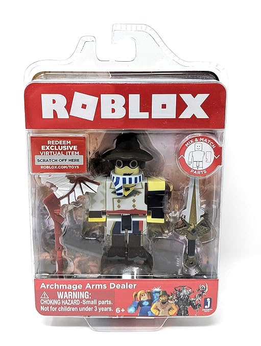 Amazoncom Roblox Archmage Arms Dealer Single Figure Core - 