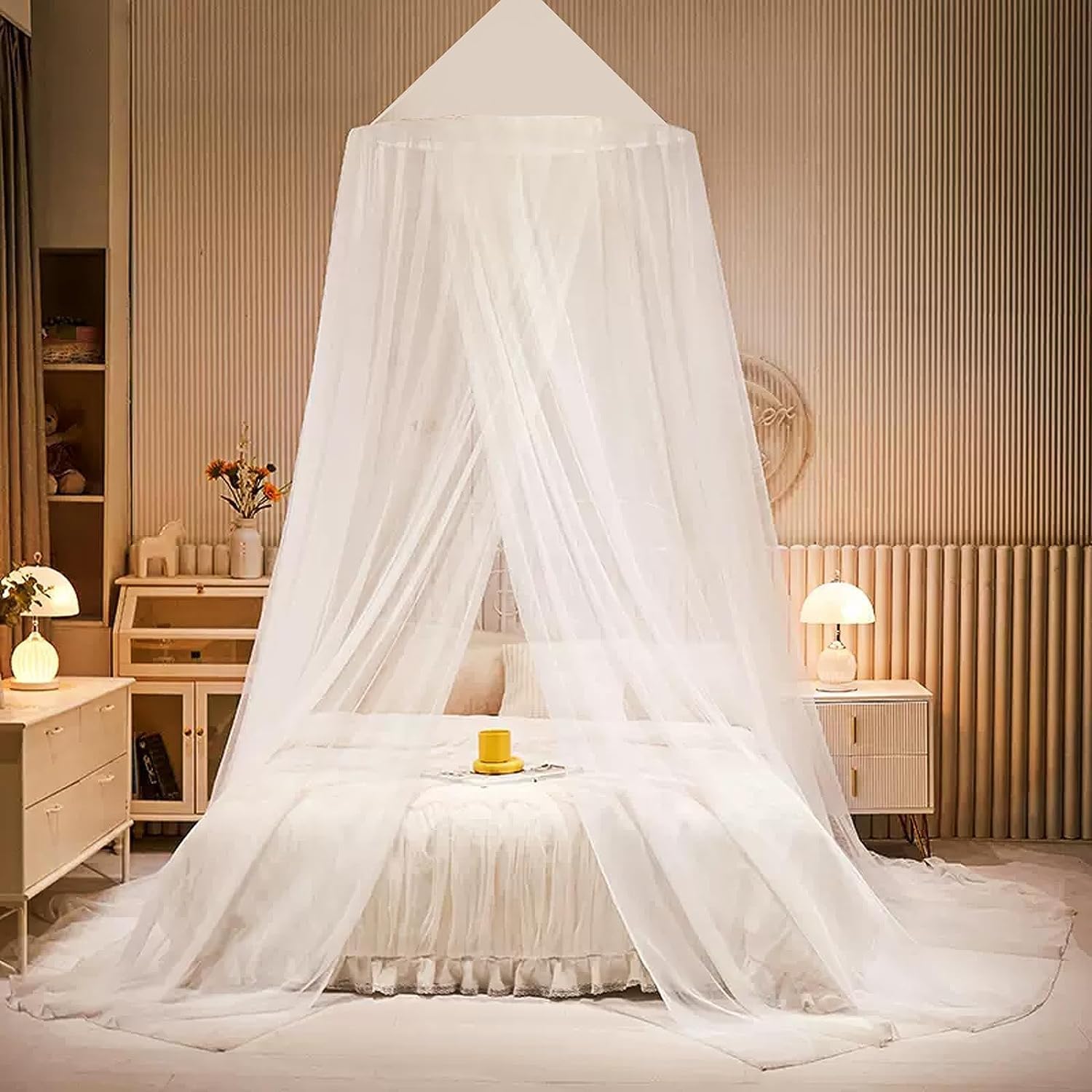 Dix-Rainbow Mosquito Net & Bed Canopy for Double/single Bed - Travel-Ready Bed Tent for Children with Girls Room Decor, Anti-Midge Net Bed Curtains and Canopy Bed Accessories