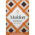 Maldon Salt, Smoked Sea Salt Flakes, 4.4 oz (125 g), Kosher, Natural, Gently Smoked Over Oak, Handcrafted, Gourmet, Pyramid C