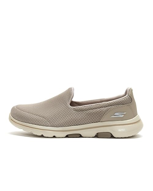 Skechers womens Go Walk 5 - 15901 Sneaker, Taupe, 10.5 US