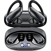KTGEE Ear Buds Wireless Earbuds Bluetooth 5.3 Sport Headphone with 80Hrs Playtime,Running Wireless Earphones IPX7 Waterproof Earbuds,Lightweight 7.8g,Noise Cancelling Mic Bluetooth Headphones-Black