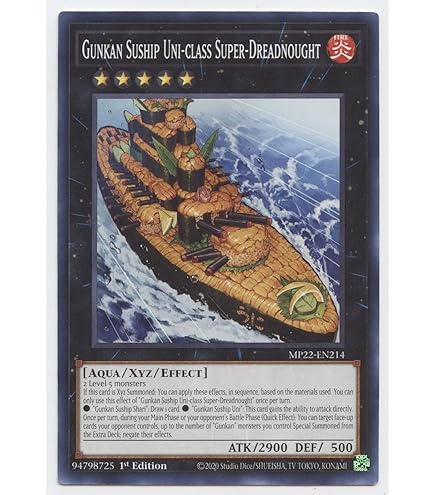 Amazon.com: Yu-Gi-Oh! Gunkan Suship Uni-Class Super-Dreadnought -  MP22-EN214 - Common
