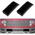 alpmosn 2Pcs Front Bumper Guards Protector for Cars Pads Accessories Insert Caps Cover Compatible with Ford 2009-2014 F-150 F150 RH & LH Right and Left Black