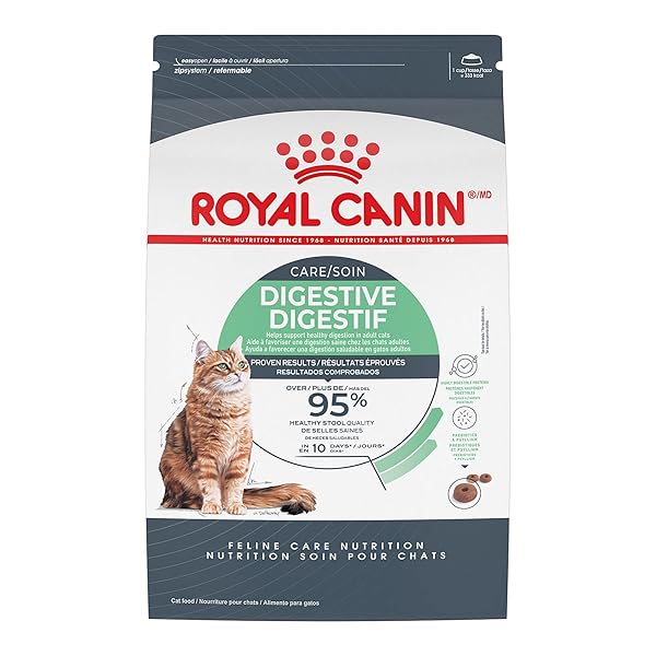 ROYAL CANIN FELINE CARE NUTRITION DIGESTIVE CARE ADULT DRY CAT FOOD, 6 LB BAG