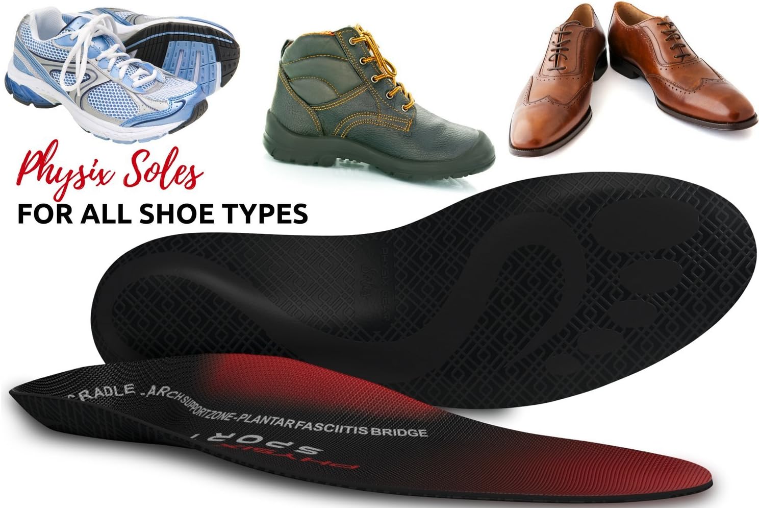 Solette Magnetiche In Gel Per Fascite Plantare - 2 Paia, Taglia 40-43, Comfort Assicurato - Foto 3