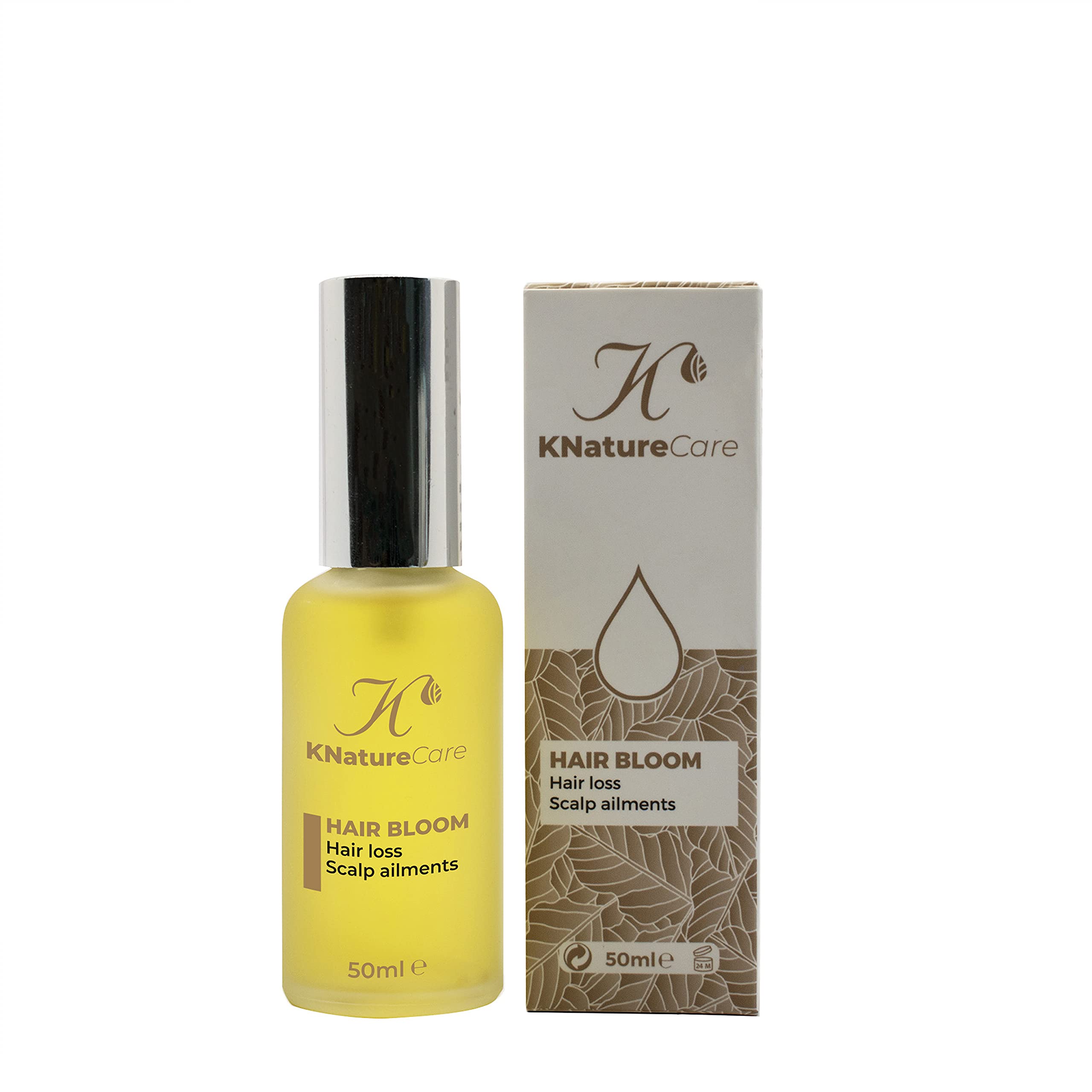 KNature care Hair Oil - Natural Argan essential oils - Hair growth oil for Hair Loss and Dandruff-Scalp Ailments-Repels grey hair-Encourages hair growth - Cruelty and Gluten-Free hair oil spray - 50ml