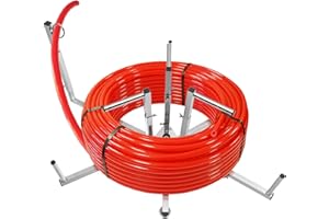 FEIMIRE Heavy Duty PEX Pipe Decoiler, Stainless Steel pipe Dispenser, Under Floor Heating Pipe Decoiler for Steel Rope, Water Tube, Cable Uncoiler and Coil Feed