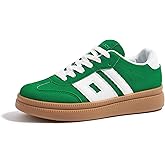 TIMEJOY Women's Platform Sneakers Vintage Tennis Shoes with Thick Rubber Gum Sole Breathable Cushioned Comfort for Casual, Sporty & Streetwear