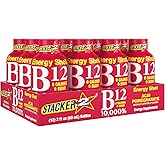 Stacker 2 B12 No Calorie Zero Sugar Energy & Vitamin Shots 2 Fl. Oz. (Pack Of 12) Acai Pomegranate