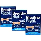 Breathe Right Original Large Tan Nasal Strips, 30 Count (Pack of 3)