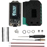 Rcmall Heltec LoRa32 V4 ESP32-S3 Development Board with WiFi, BLE, SX1262, OLED Display, Green Case, Solar Support for IoT Gateway, Meshtastic Compatible