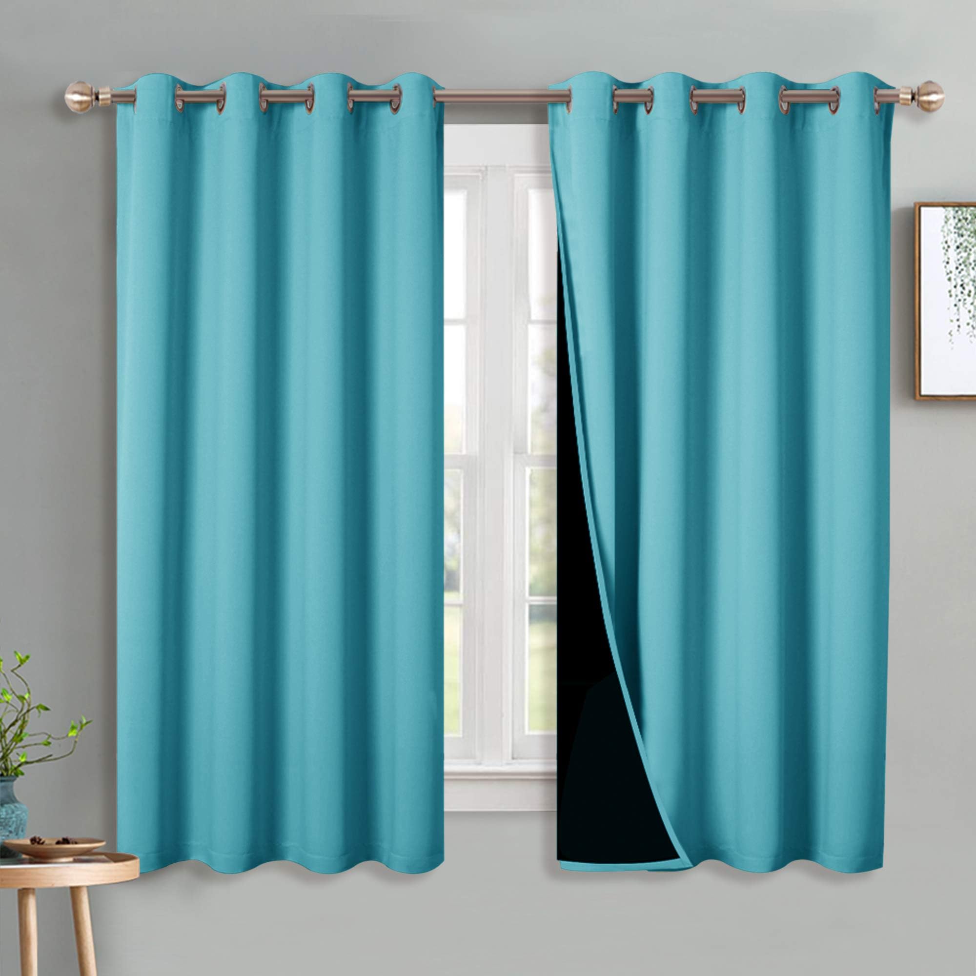 2 Layers 100% Blackout Curtains