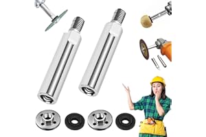 RANDJ Angle Grinder Extension Rod, Upgrade M10 Thread Polishing Machine Adapter Lever, Angle Grinder Extension Shaft for 100 Type Angle Grinder/Polisher (2 PCS)