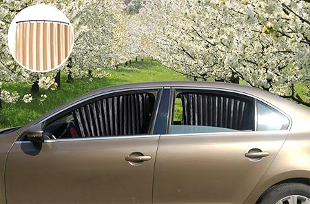 Amazon Zatooto 車用 カーテン 遮光 Uvカット 目隠し 車中泊 グッズ 車載カーテン サンシェード 厚手 磁力あるレール式 プライバシー確保 2枚入り ブラック Ywly Ct80 B カーテン 車 バイク