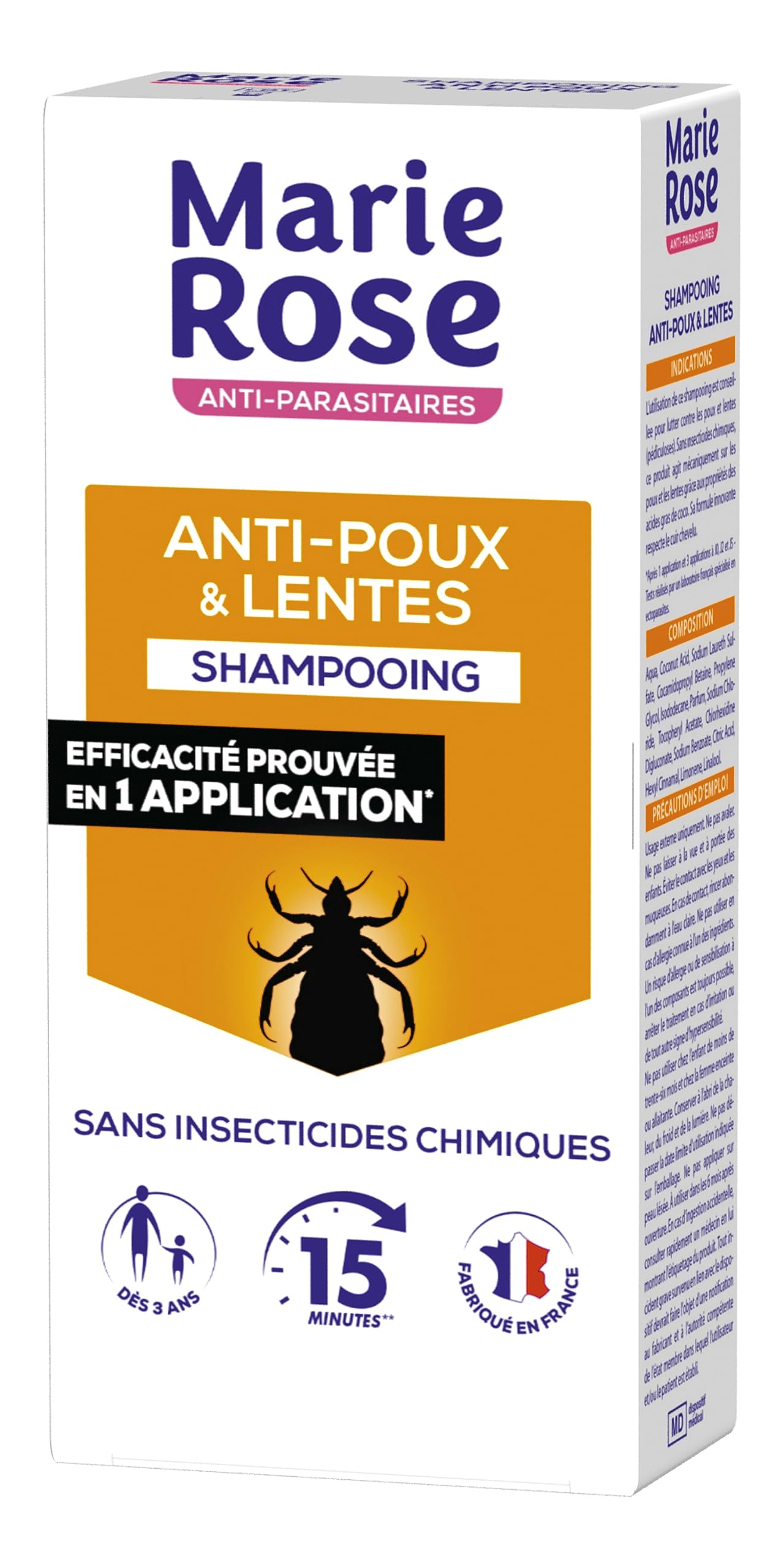 Marie Rose Anti-Lice and Nits Shampoo 125ml