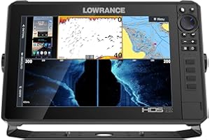 Lowrance HDS-Live Fish Finder, Multi-Touch Screen, Live Sonar Compatible, Preloaded C-MAP US Enhanced Mapping