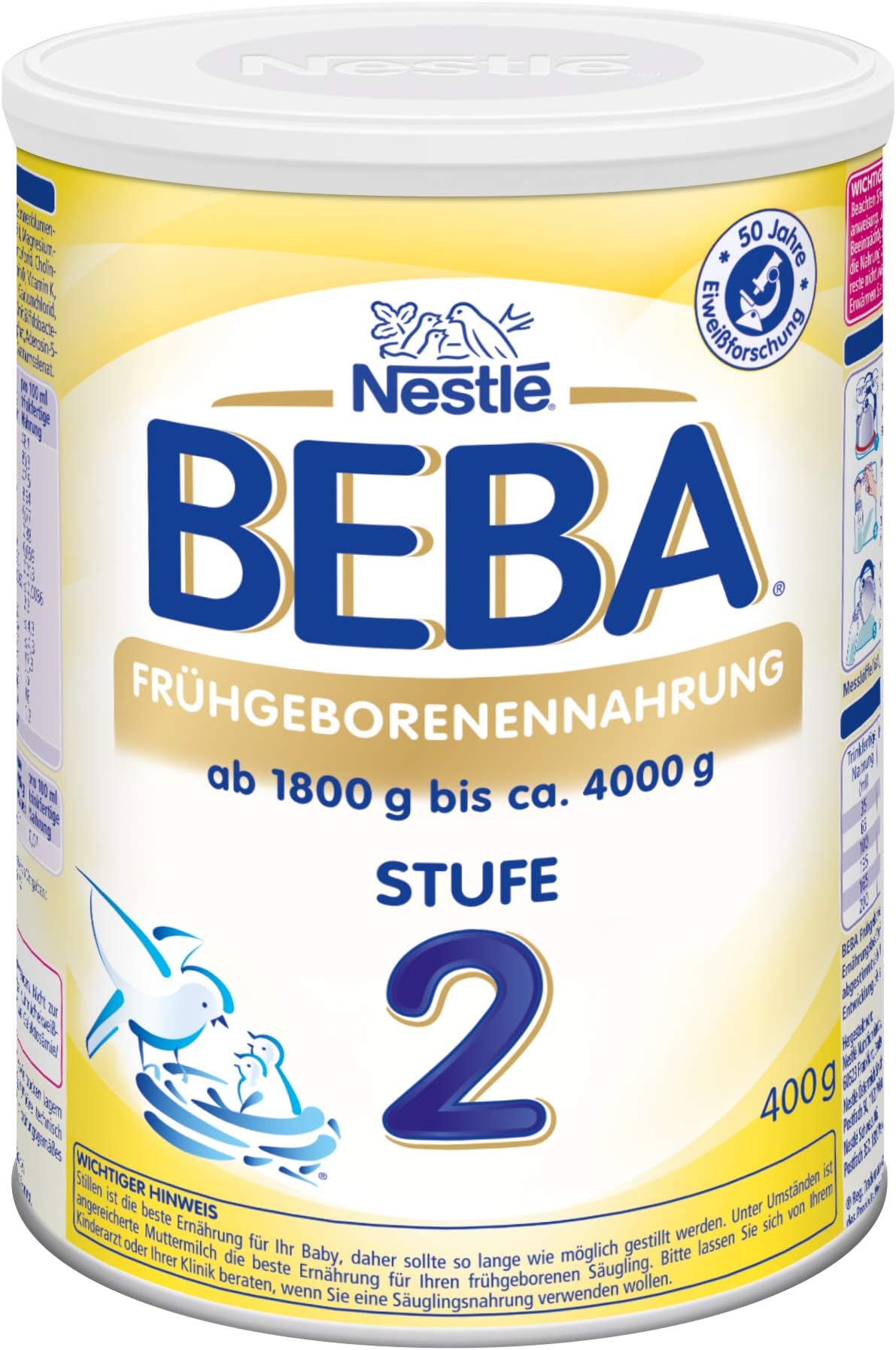 Beba Infant Milk For Premature Babies Level 2Powder, 1x 400g)