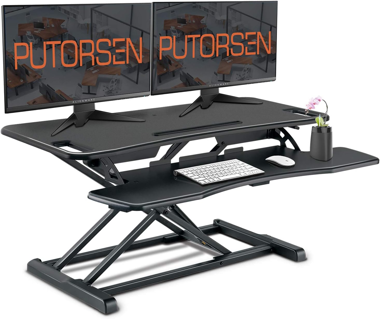 PUTORSEN® Standing Desk Height Adjustable Sit Stand Desk Converter