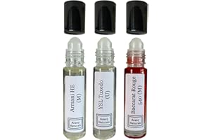Avany Naturals Fragrance Sample Set For Men - Mens Roll On Body Oil, Long Lasting Cologne Inspired For Man, Portable Travel Size Bottle, Type Replicant Fragrances, Perfume Sampler Gift (Best Set)