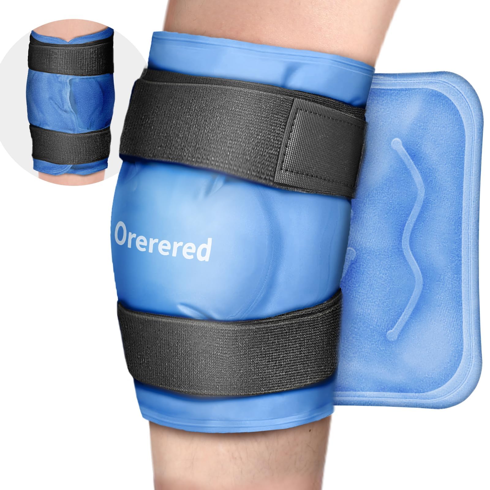 Photo 1 of Ice Packs for Knee, Knee Ice Wrap Reusable for Replacement Surgery, Swelling, Meniscus Tear, ACL, Sports Injuries, Bruises and Arthritis, Elbow Ice Pack Blue
