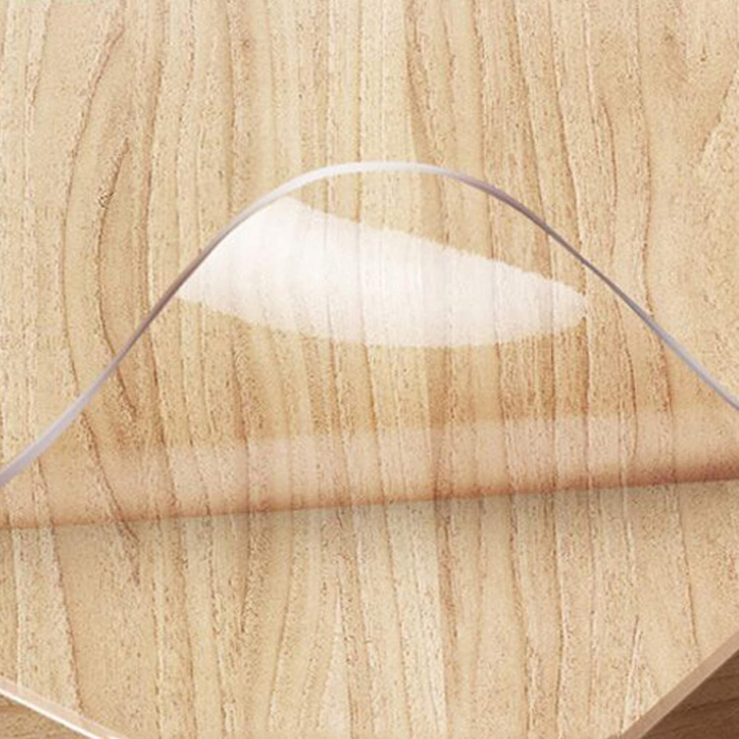 Geovne PVC Clear Table Cover Protector,3mm Soft Glass Table Protector