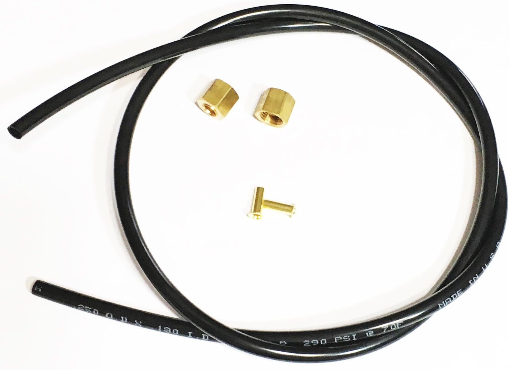 Kit Unloader Hose W/ 2 Nut/Ferrule Insert Combos Compatible With Campbell Hausfeld Husky ST117803AV