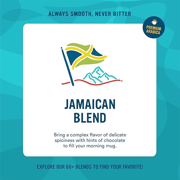 CAMERON’S COFFEE SINGLE SERVE PODS, JAMAICAN BLEND, 12 COUNT