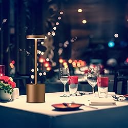 TBBGA 2 Pack Cordless Table Lamps, 5000mAh