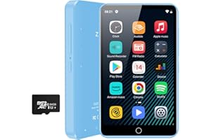 MP3 Player Bluetooth with Spotify, ZAQE 4.0" IPS MP3 Player with Bluetooth and WiFi, Audible,Browser(Removable),Amazon Music, MP4 Music Player Up to 512GB