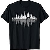 Trees Reflection Wildlife Nature Animal Bear Outdoor Forest T-Shirt Small