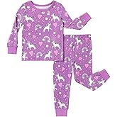 PATPAT Bamboo Viscose Pajama Sets for Toddler Boys & Girls Baby Kids, Ultra-soft Snug fit Pjs Sleepers for Birthday Holiday