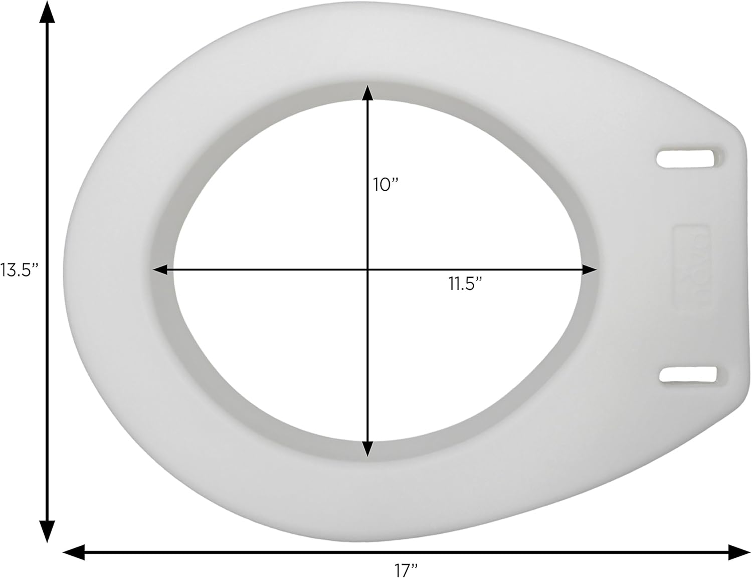 NOVA Toilet Seat Riser, Raised Toilet Seat (For Under Seat), For Standard Toilet Seat: Health & Personal Care