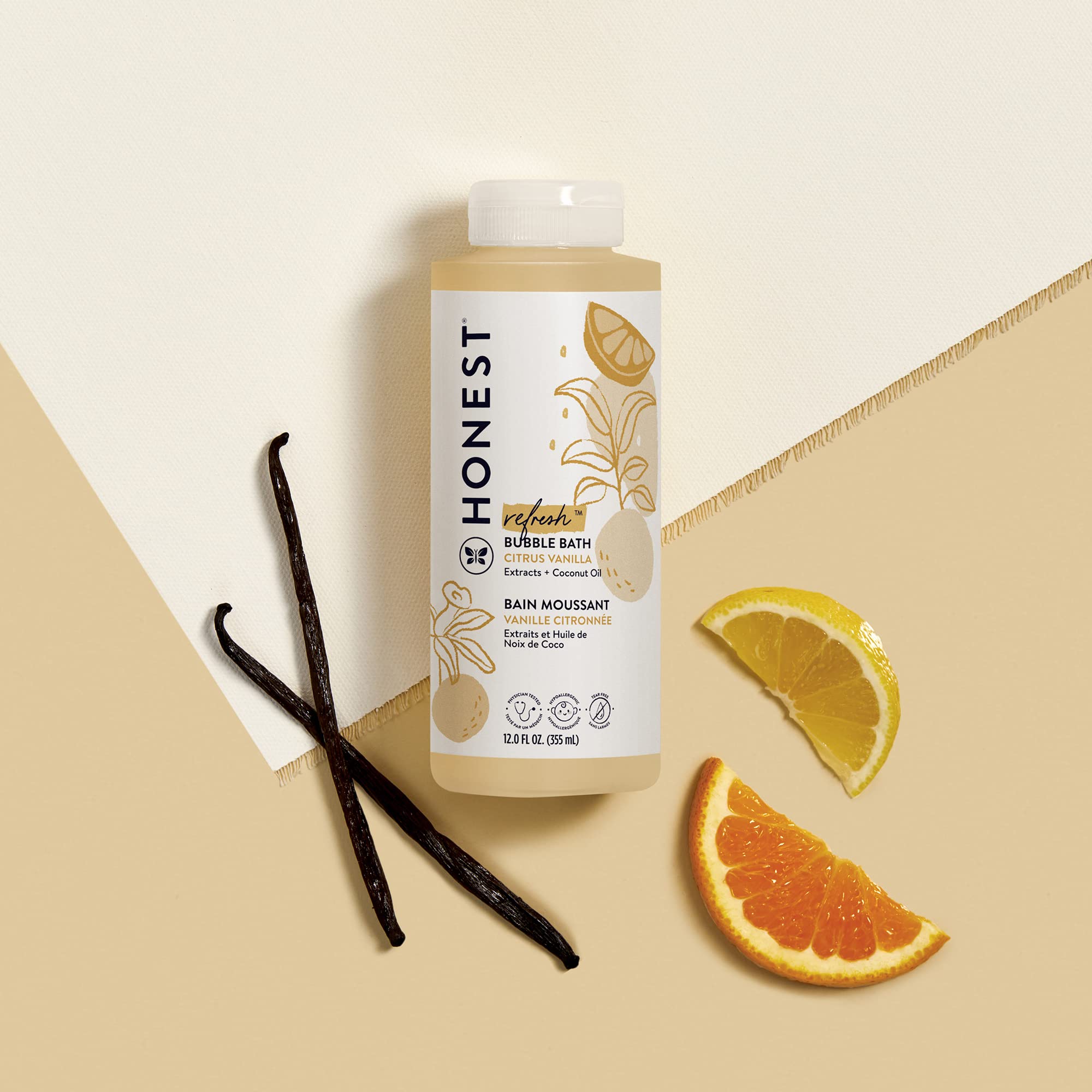 The Honest Company Foaming Bubble Bath Gentle for Baby Naturally