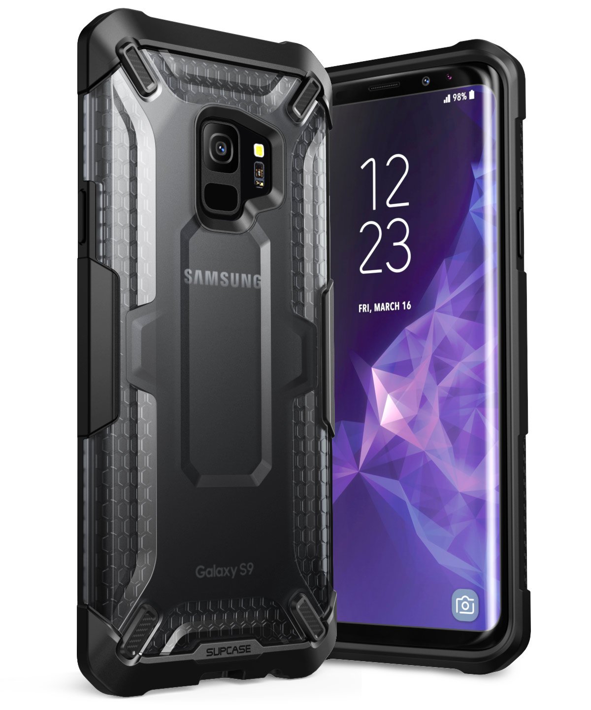 SUPCASE SUP-Galaxy-S9-Unicorn Galaxy S9 Case, Unicorn Beetle Series Premium Hybrid Protective Clear Case for Samsung Galaxy S9 2018 Release, Retail Package, Frost/Black