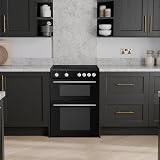 Willow WT60CCB 68L Freestanding Electric Cooker Twin Cavity Ceramic Hob view 2