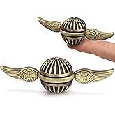 Brass Fidget Spinner Orb Anxiety Toy, Stress Relief Spin Fidgets Hand Bearing Tri Spinner for Kids Adults, Cool Ball Fingerti