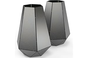 WelderElite Welding Coupons Vases 2-Set,17 Gauge Welding Practice Kits,Mild Steel Plate,Beginner Welding Kits,Suitable for TIG, MIG, Laser, Stick, and Brazing