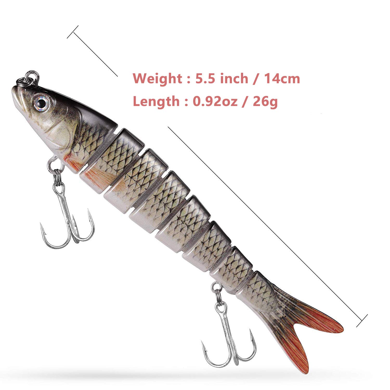 YL 0UTDOOR Fishing Bass Lures 4.9\