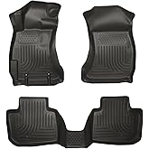Husky Liners Weatherbeater Floor Mats | Fits 2013-2014 Subaru Legacy & Subaru Outback | Front & 2nd Row, 3-pc Black - 99841