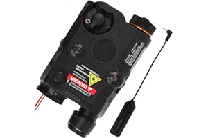 KINCHOIX IR Laser for ar - 15 Airsoft PEQ 15 Airsoft Tactical Laser Red Laser Airsoft Laser Attachments IR Lazer Sight White LED Flashlight Tactical