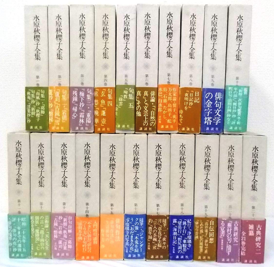 水原秋櫻子全集 全21巻セット 本 通販 Amazon