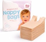 D.A.Y. Republic 150 Fragranced Nappy Bags with Tie Handles 28x31cm