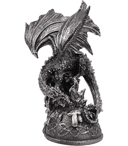 ピューター製ドラゴン チューダーミントFINDING THE DRAGONETS Amazon.com: Titananos Pewter Dragon Myth and Magic