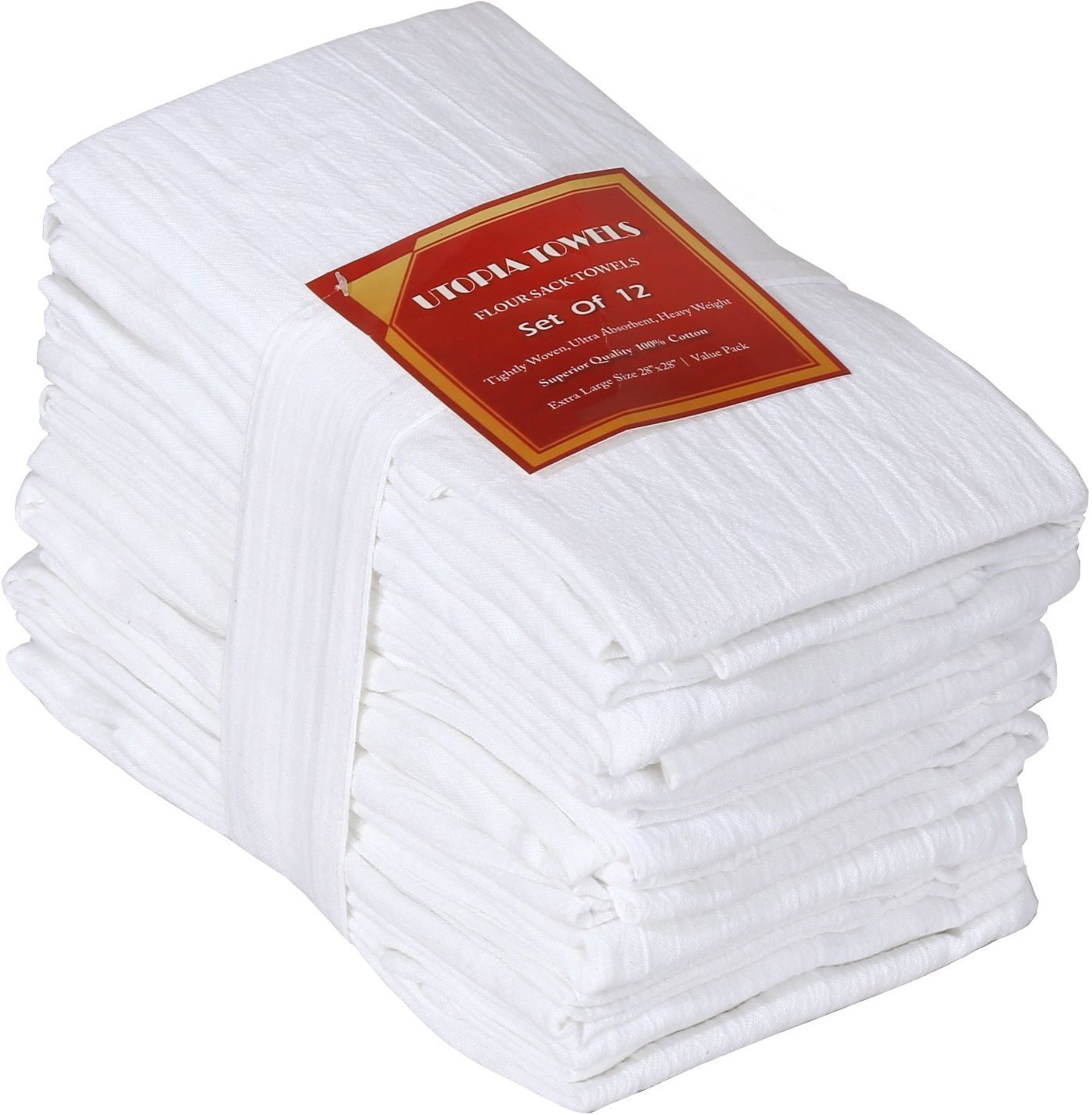 Utopia Kitchen FlourSack Towels 100 Pure Ring Spun Cotton Kitchen Towels MultiPurpose