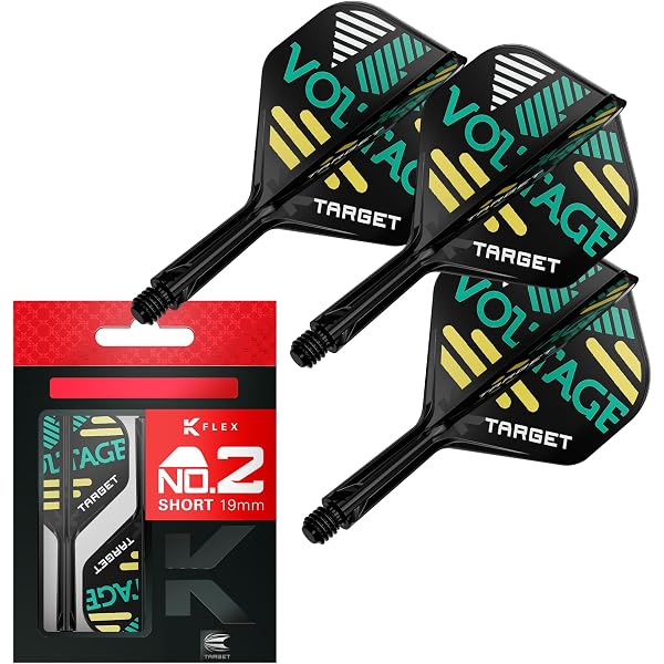 Fléchettes Target K-Flex No.2 - Vols Et Tiges Intégrés Pack De 3