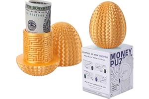 Money Puzzle Box & Cash Holder Maze Egg: Available in 4 Unique Internal Designs - Secret Money Gift Box for Easter Gift, Birt