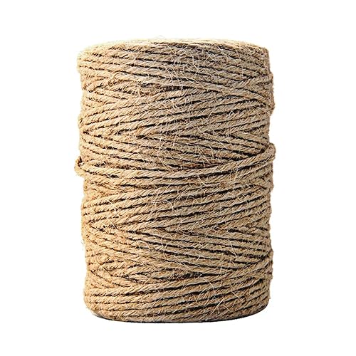Tenn Well Jute Twine, Natural Thick Jute String 3Ply Jute Rope for