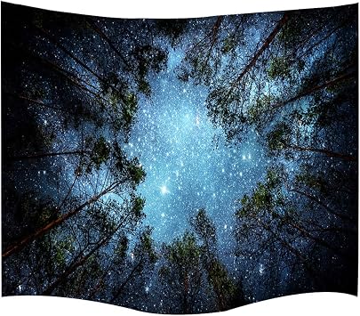 Tapisserie De Lespace Décor étoiles De Galaxie Dans Les