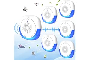 LAHUCK 2025 Upgraded Ultrasonic Pest Repellent Indoor Insect Repeller, Pest Control for Roach, Rodent, Mouse, Bugs, Mosquito, Mice, Spider, Ant, Rodent Repellent Ultrasonic Plug in 2 Mode,6 Packs